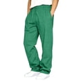 thumbnail image 1 of Hsovts Mens Oversized Baggy Sweatpants Wide Leg Design Soft Fleece Loungewear Pockets Ideal For Gym And Outdoor Activities Dark Green 2xL, 1 of 7