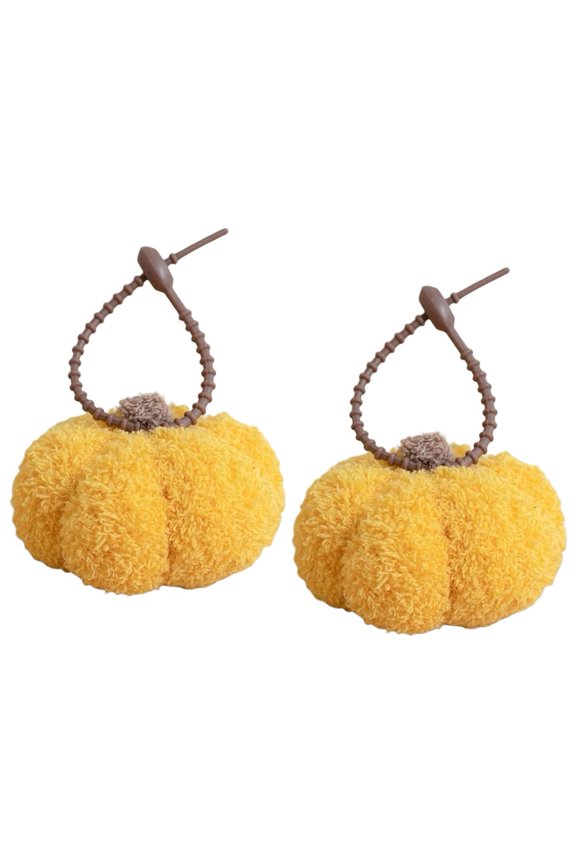 2 Pack Plush Pumpkin Keychain Doll Pendant Cute Bag Charm Backpack Tote Wallet