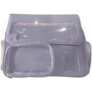 Hsqqdc 3-Way Ita Bag with Clear Window, Adjustable Crossbody Shoulder Backpack