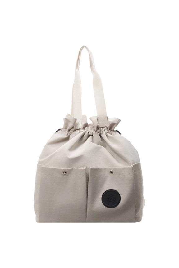 3-in-1 Canvas Drawstring Backpack, Multifunctional Tote Shoulder Bag for Women