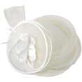 thumbnail image 1 of Hsqqdc Beige Wide Brim Derby Church Hat, Elegant Formal Fascinator Hat for Weddings, 1 of 7