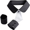 thumbnail image 1 of Hsqqdc Detachable Fake Collar Set, with Wrist Cuffs Classic Uniform Style Neck Tie Accessory Kit, 1 of 7