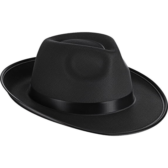 Hsqqdc Elegant Fedora Trilby Hat, Nonwoven Jazz Cap Classic Gentleman Panama Hat