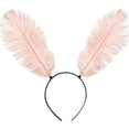 thumbnail image 1 of Hsqqdc Feather Champagne Butterfly Moth Antenna Headband Insect Hair Hoop, 1 Piece, 1 of 7