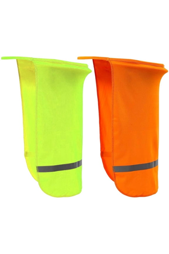 High Visibility Hard Hat Neck Shade Cover with Reflective Stripe, Safety Helmet Visor