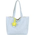 thumbnail image 1 of Hsqqdc Large Canvas Tote Bag, Lightweight Star Spot Shoulder Handbag for Work Travel, 1 of 7