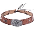 thumbnail image 1 of Hsqqdc Leather Hat Band with Bull Head Buckle Replacement Cowboy Fedora Panama Accessory, 1 of 7