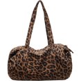 thumbnail image 1 of Hsqqdc Leopard Print Large Capacity Canvas Shoulder Tote Bag, Casual Hobo Handbag for Daily Commute Work, 1 of 7