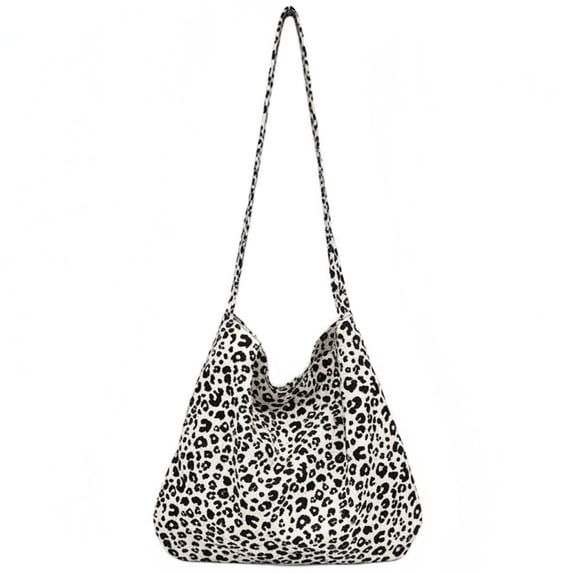 Hsqqdc Leopard Tote Bag Animal Print Large Capacity Hobo Shoulder Handbag for Daily Commuter Work Travel