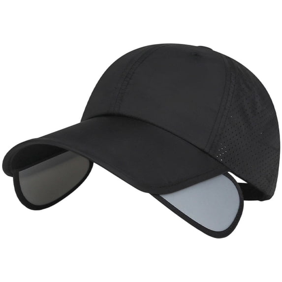 Hsqqdc Men Women Adjustable Retractable Sun Visor Extra Wide Brim UV Cap Beach Fishing