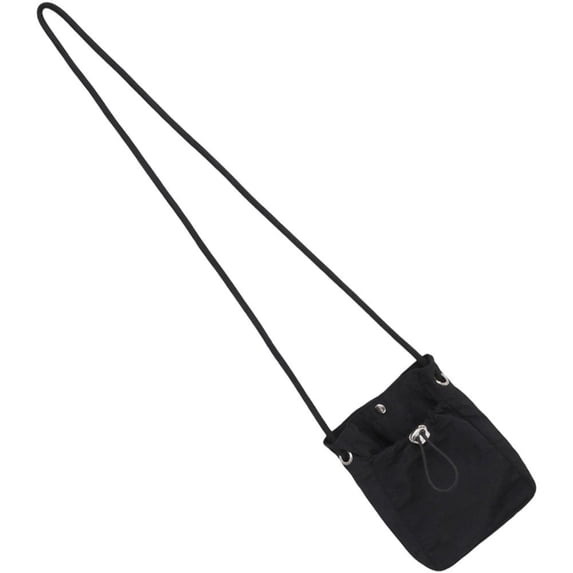 Hsqqdc Nylon Crossbody Bag, Small Drawstring Shoulder Sling Bag for Travel Outdoor