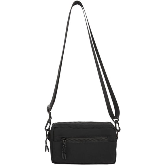 Hsqqdc Nylon Crossbody Shoulder Bag, Versatile Small Square Handbag for Work Travel