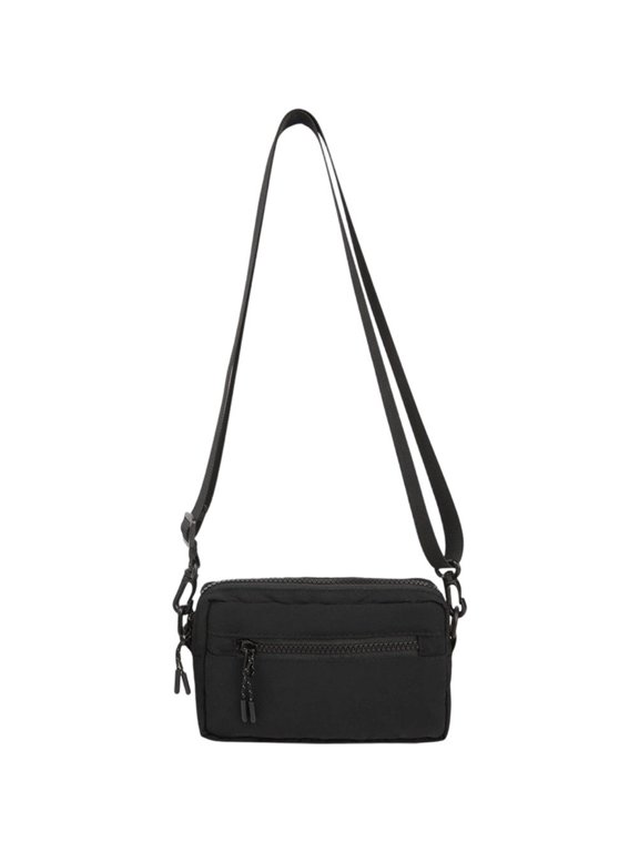 Nylon Crossbody Shoulder Bag, Versatile Small Square Handbag for Work Travel