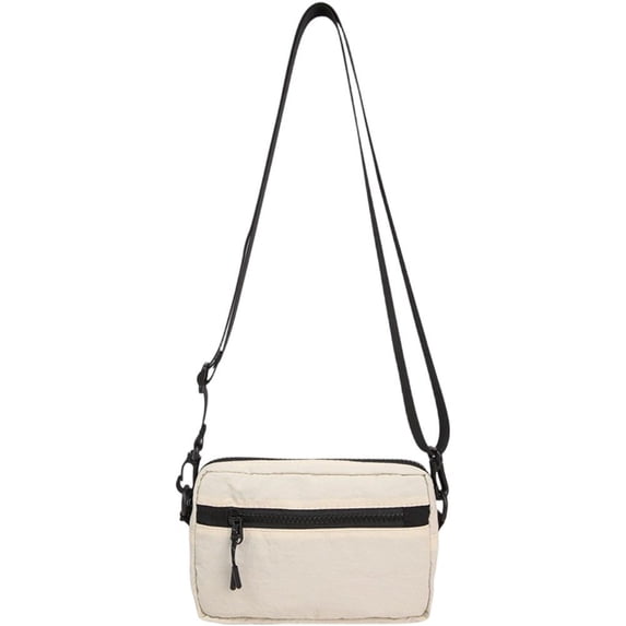 Hsqqdc Nylon Crossbody Shoulder Bag, Versatile Small Square Handbag for Work Travel