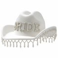 thumbnail image 1 of Hsqqdc Pearl Embellished Bridal Western Hat, Rhinestone Cowgirl Hat for Bachelorette Parties, 1 of 7