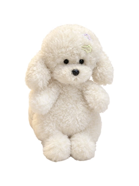 Plush Teddy Dog Shaped Backpack Soft Poodle Rucksack Cute Cartoon Bag