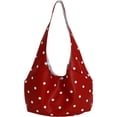 thumbnail image 1 of Hsqqdc Polka Dot Pattern Shoulder Bag, Large Capacity Casual Tote Hasp Handbag, 1 of 7