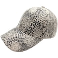 thumbnail image 1 of Hsqqdc Snakeskin Pattern Baseball Cap, Adjustable Unisex Dad Hat for Street Casual Wear, 1 of 7