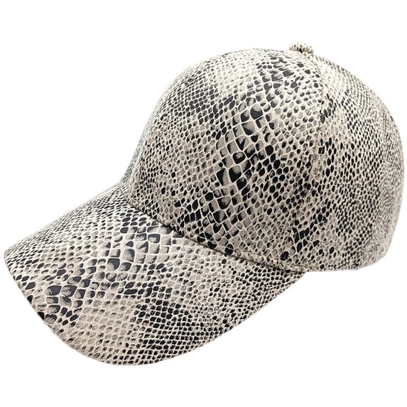 Hsqqdc Snakeskin Pattern Baseball Cap, Adjustable Unisex Dad Hat for Street Casual Wear