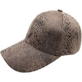 thumbnail image 1 of Hsqqdc Snakeskin Pattern Baseball Cap, Adjustable Unisex Dad Hat for Street Casual Wear, 1 of 7