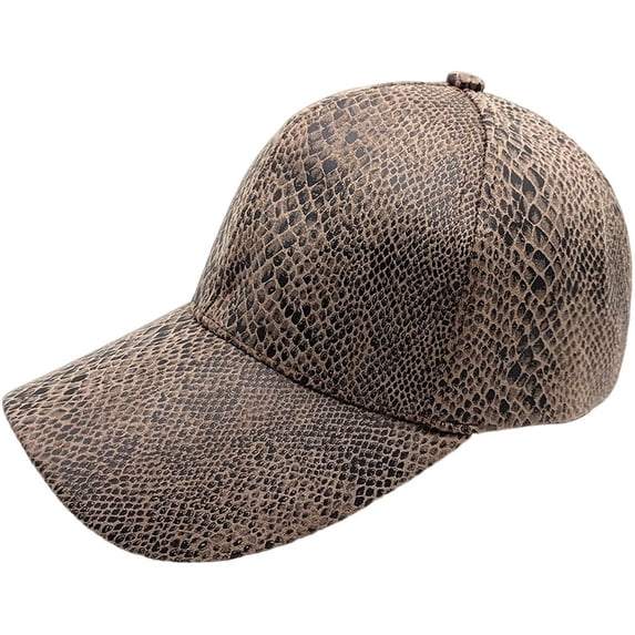 Hsqqdc Snakeskin Pattern Baseball Cap, Adjustable Unisex Dad Hat for Street Casual Wear