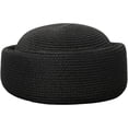thumbnail image 1 of Hsqqdc Straw Pillbox Hat, Retro Wedding Fedora Fashion Beret Fascinator Painter Hat, 1 of 7