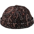 thumbnail image 1 of Hsqqdc Unisex Vintage Rolled Cuff Brimless Docker Hat, Sailor Skull Cap Beanie for Men Women, 1 of 7