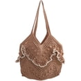 thumbnail image 1 of Hsqqdc Woven Hollow Out Shoulder Bag, Minority Style Tote for Summer Vacation, 1 of 7