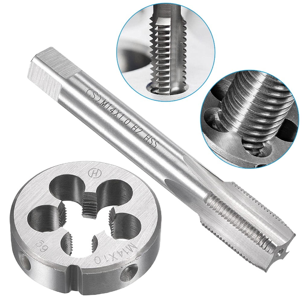 Thread 1642 Hss For M14 X 1Mm Tap& For M14 X 1.0Mm Die Metric Thread Right Hand ...
