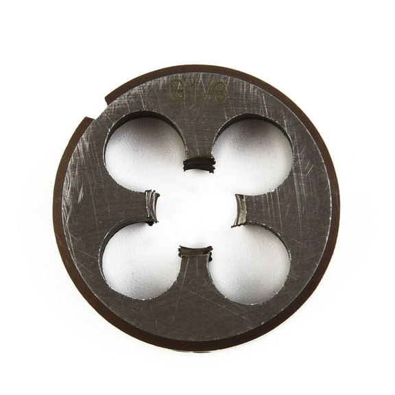 Hss-Pipe Thread Round Dies 1/8 1/4 3/8 1/2 3/4 Inch High Speed Steel Pipes Thread Round Die Hand Tool Tap Die Hand Tool G1/8-28 Fangkenuo