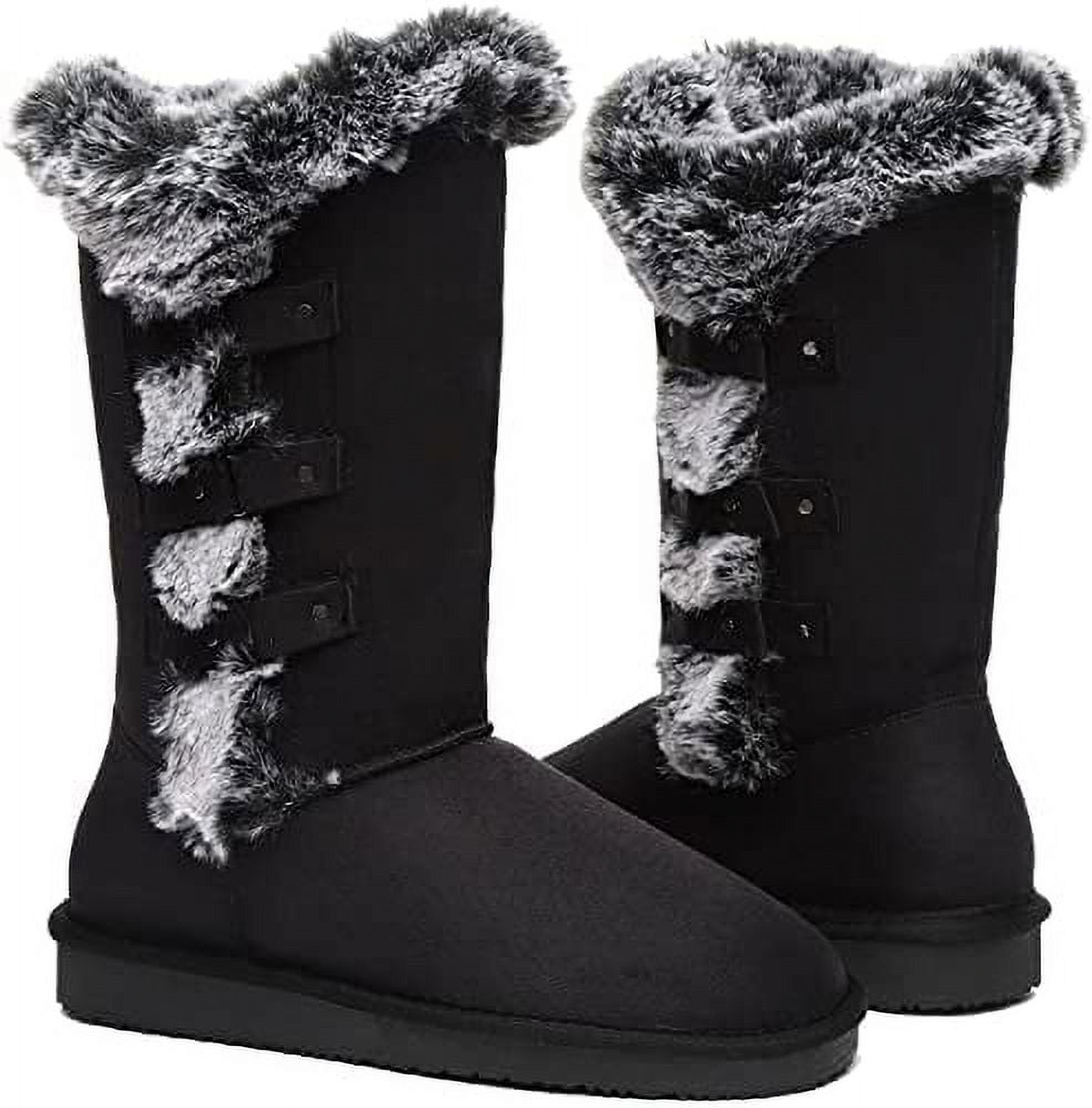 Women’s Mid-Calf Fleece-Lined Winter Boots