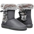 thumbnail image 1 of Hstylish Women's Snow Boots Short Winter Boots Classic Warm Lace up Anti-Slip Outdoor Gray, 1 of 8