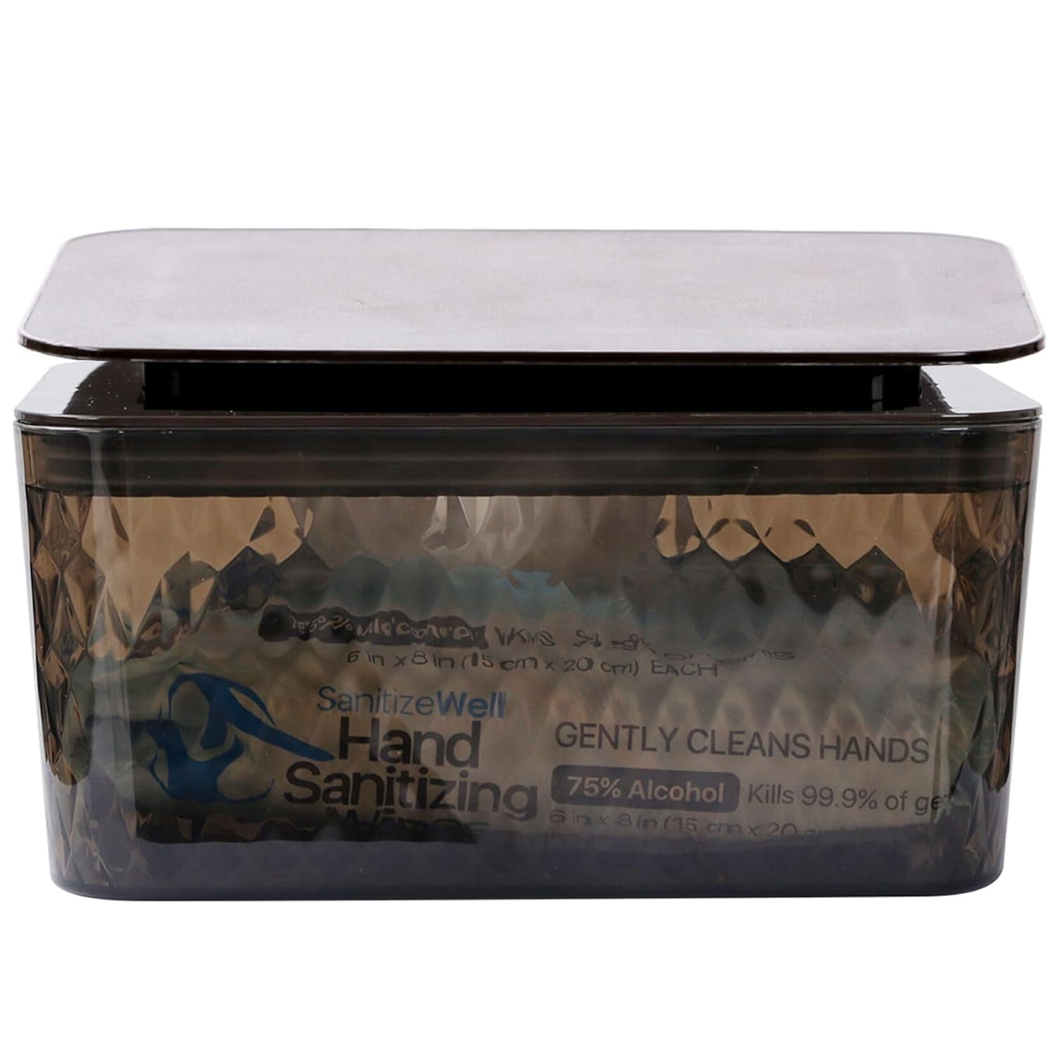 Hswt Wipes Dispenser Seal-Designed Wipe Dispenser Holder Wipes Case Box for Bathroom Keep Wipes Fresh, Dust-Proof & Non-Slip (6.7"x 4.7"x3.35")