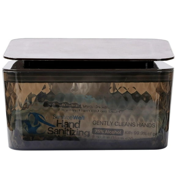 Hswt Wipes Dispenser Seal-Designed Wipe Dispenser Holder Wipes Case Box for Bathroom Keep Wipes Fresh, Dust-Proof & Non-Slip (6.7"x 4.7"x3.35")