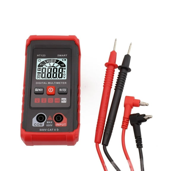 Ht123 Smart Digital Multimeter Voltmeter Amperemeter High Precisions Multimeter Auto Range, Ac/Dc With Backlight