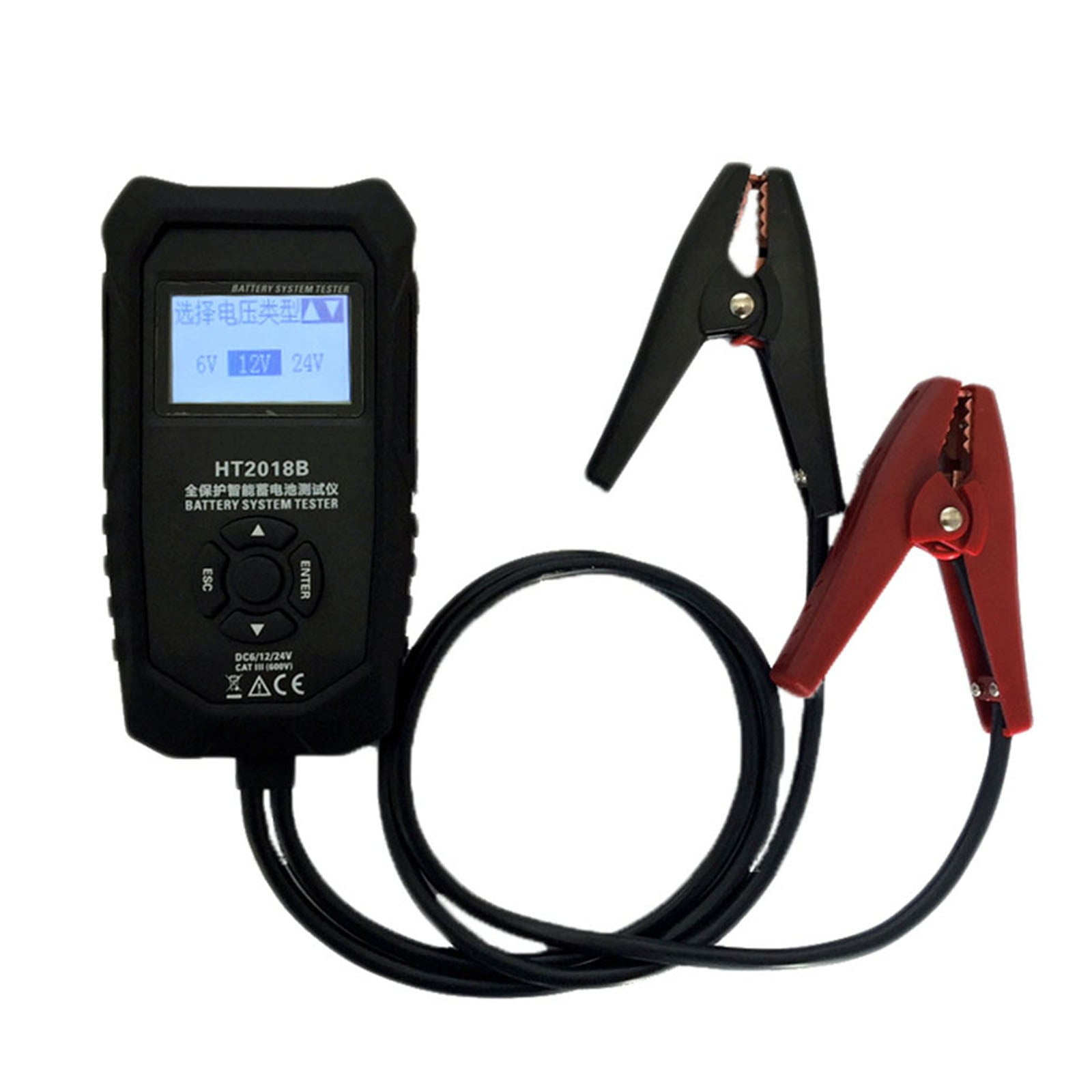 Ht2018B Automotive Battery Tester For 6V/12V/24V Activated LeadAcid