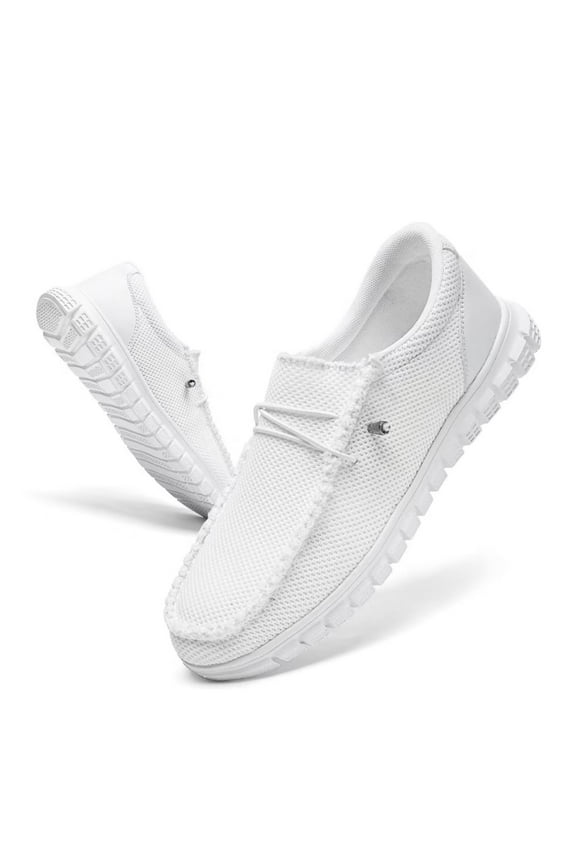 Men's Shoes Slip On Lace Up Loafers Shoes Casual Walking Shoes Breathable And Comfortable Light Boat Shoes