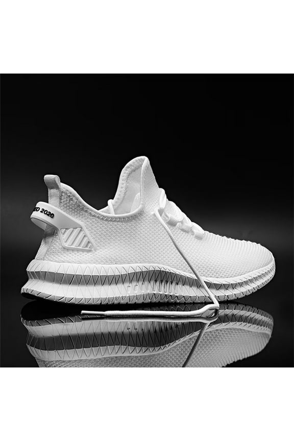 Men's Ultra Lightweight Athletic Shoes With Mesh Breathable Running Shoes Fashionable Versatile Trendy Shoes