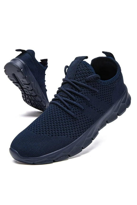 Mens Sneakers Running Shoes Casual Walking Shoes Athletic Sport Lightweight Breathable Mesh Comfortable Sole