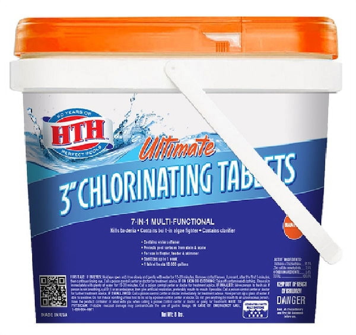 Hth 42044 Ultimate Chlorinating Tablets, 8 Lbs