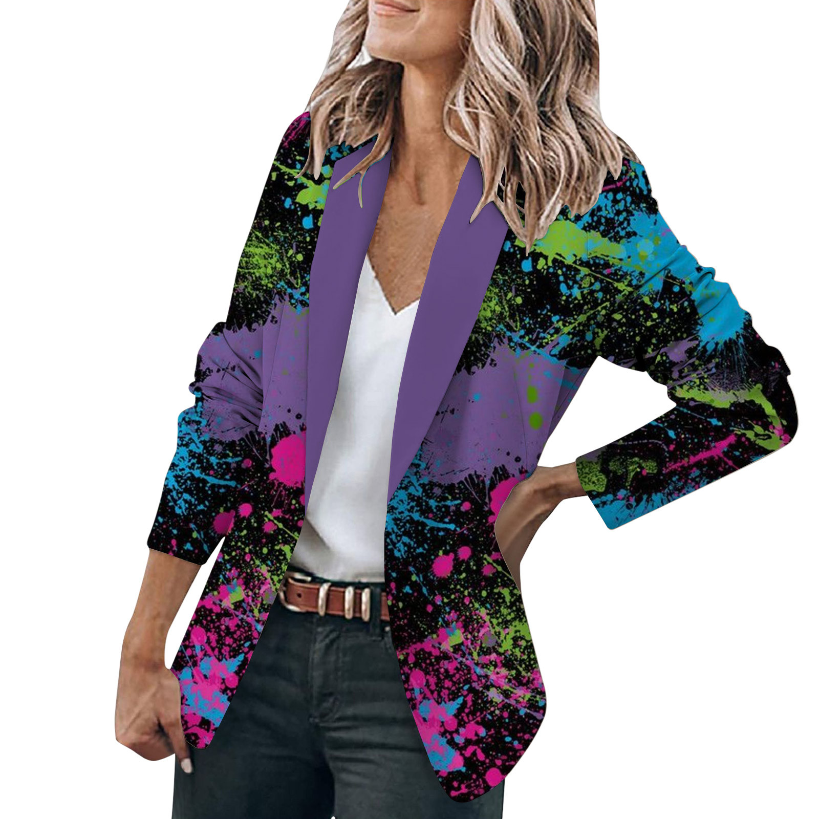 Htigea 2025 Fall Savingss Halloween Blazers Jackets for Women Casual