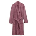 thumbnail image 1 of Htigea Belted Bathrobe for Women Fleece Long Sleeve Shawl Collar Robe Soft Comfy Home Loungewear Winter Warm Nightgown Brown,Free Size, 1 of 8