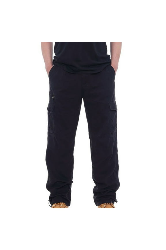 2025 Baggy Cargo Pants for Men Outdoor Ripstop Hiking Pants Loose Fit Twill Workout Bottoms Breathable Moisture-Wicking Khaki Pants M-5XL