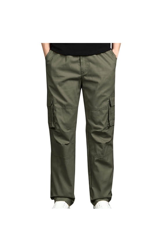 Htigea 2024 Big And Tall Hiking Pants Men's Cotton Cargo Pants Tapered Harem Pants Sport Long Pants Athletic Running Joggers Gym Workout Bottoms M-5XL