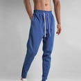 thumbnail image 1 of Htigea Clearance 2024 Cinch Bottom Sweatpants for Men Drawstring Joggers Comfort Soft Cotton Jogging Long Pants Elastic Waistband Athletic Running Workout Pants M-3XL, 1 of 3