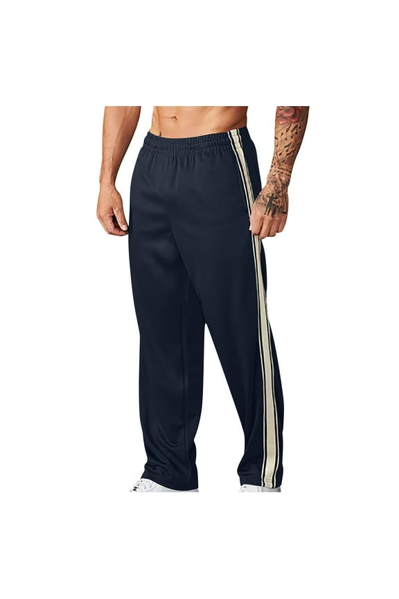 2024 Drawstring Sweatpants for Men Athletic Casual Sweat Pants Fashion Color Block Work Pants Loose Fit Chinos Twill Pants M-3XL