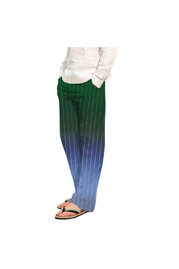 Clearance 2024 Drawstring Sweatpants for Men, Mens Tie-Dye Striped Printed Athletic Workout Pants Slim Fit Track Pants S-XXL