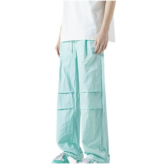 Htigea Clearance 2024 Men's Drawstring Cargo Pants Big & Tall Athletic Sweatpants with Pockets Pants Gym Workout Jogger Pants Running Track Pants M-5XL