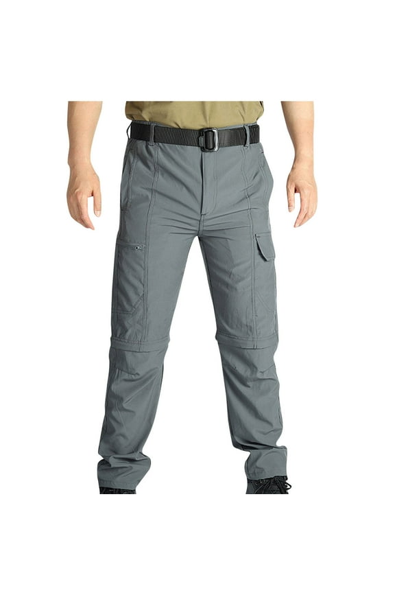 Htigea 2025 Men's Tactical Cargo Pants Outdoor Quick Dry Convertible Lightweight Hiking Pants Waterproof Ripstop Work Pants Trousers M-3XL