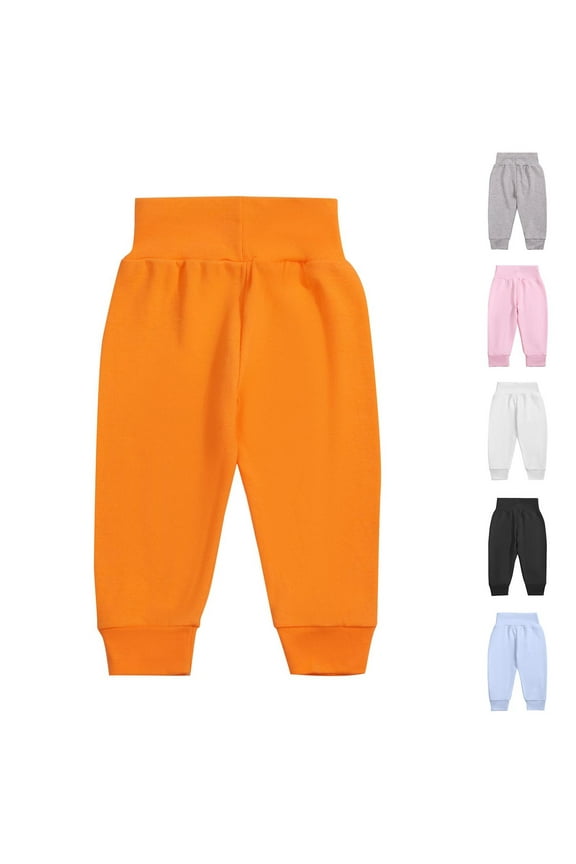 Htigea Baby Boys Gitls Toddler Jogger Pants Unisex Baby Clothes, Soft, Comfortable Cotton for Newborn and Toddler Sale Gray,9 Months